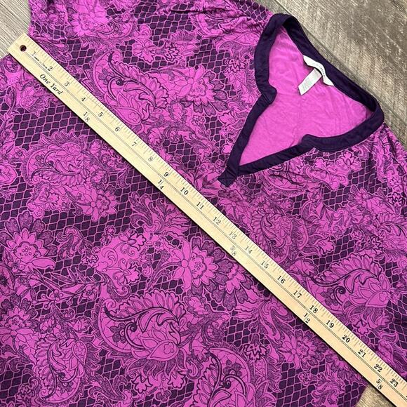 Soma Women's Lightweight Pajama Top Purple Size L - Picture 5 of 6